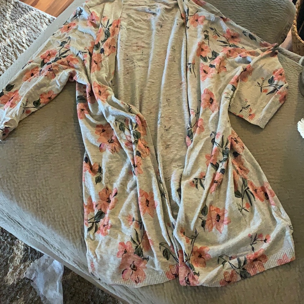 Torrid floral cardigan 2